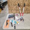 New Gardening pruners, plant markers, scissors, extendable grass snips