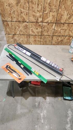 Tree saw, plant hanger, landscape fabric, etc