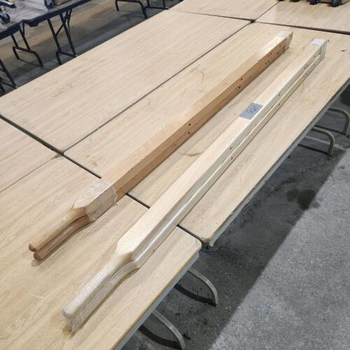 4 Wooden wheelbarrow handles
