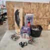 Ice Cream maker, door knobs, skateboard, air pump