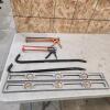 2- 28" levels, claw bars, caulking guns