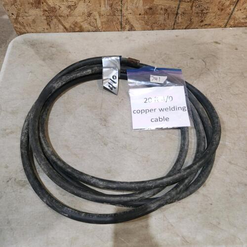 20' 4/0 welding cable