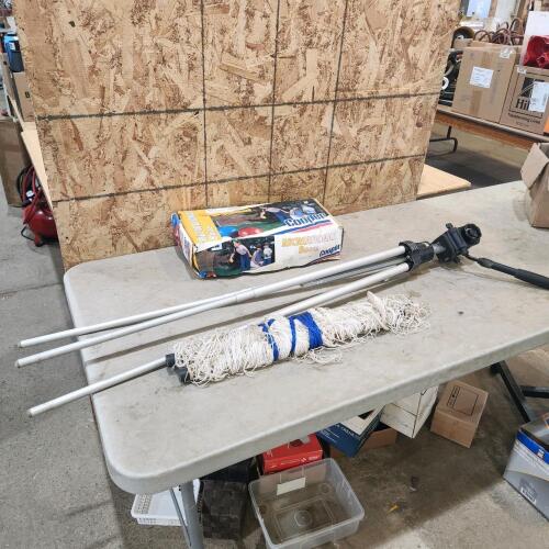 Tripod, bocce balls, etc.