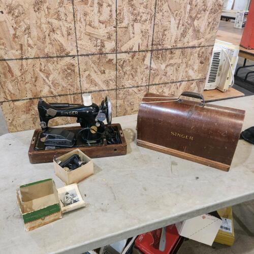 Vintage singer sewing machine