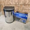 Portable steam cleaner, pivot waste basket