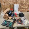 Tire brackets, nut drivers, propane hose, sz 8 runner boots, etc.