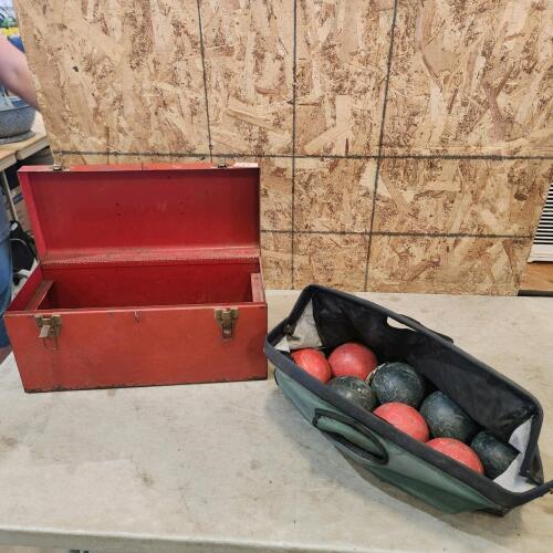 Toolbox & bocce balla