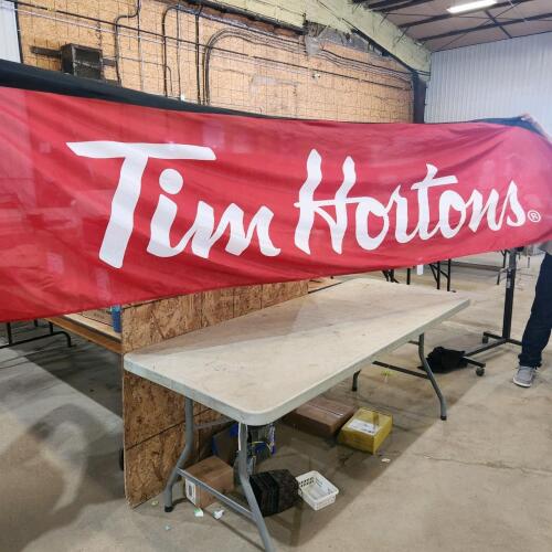 Tim Hortons banner