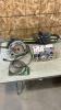 Skilsaw w blades, hedge trimmer, tire inflator