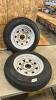 2 5.30-12 Trailer wheels as new