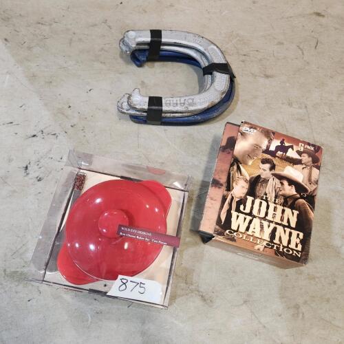 Brie cheese baker set, John Wayne collection, horse shoes