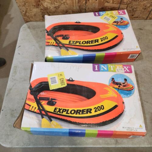 2 Inflatable rafts