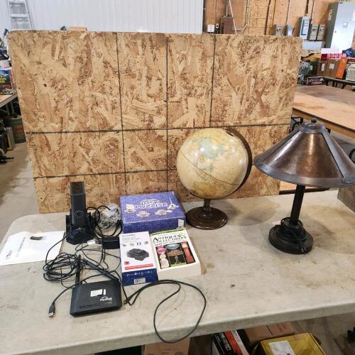 Various Electronics, globe, lamp