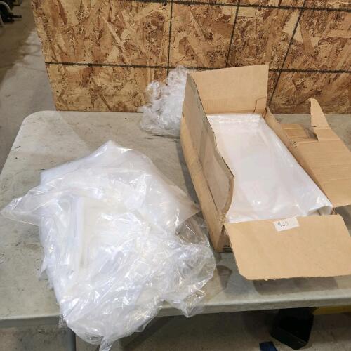 Clear garbage bags