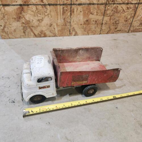 Vintage metal dump truck
