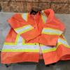 Large high visibility rain jacket