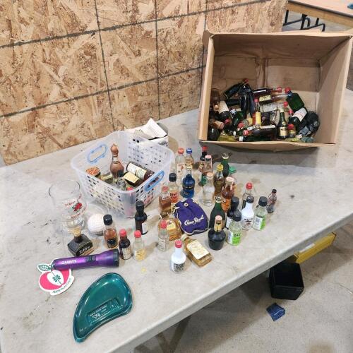 Box of Various alcohol shooters