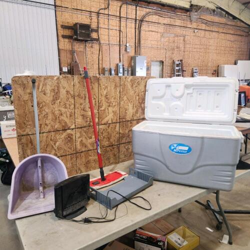 Various household items & Coleman cooler