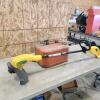 Electric string trimmer, metal gas can