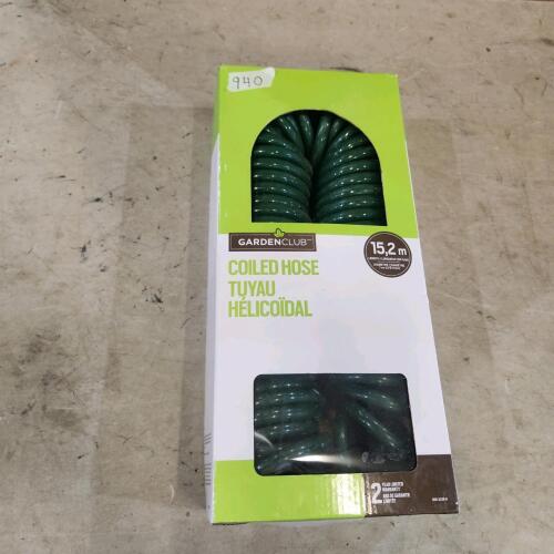 50' 3/8" Coiled water hose