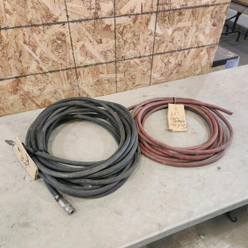50' air hose, 25' air hose no ends