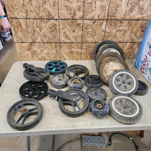 Various plastic wheels