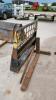Skid steer mount pallet forks