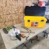 Pressure cooker, wellding vice grips, clamps, toolbox