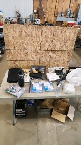 Milwaukee water bottle, doorbells, door handles, brackets, etc