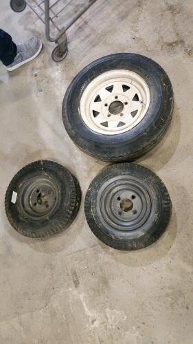 2 4.80/4-8 Trailer wheels, 175/80D13 trailer wheel