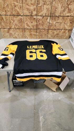 Signed Mario Lemieux jersey