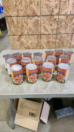 16 Cans of pasta sauce