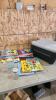 Story books, storage box, etc