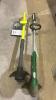 Ryobi 18V string trimmer w battery & charger, electric weed eater