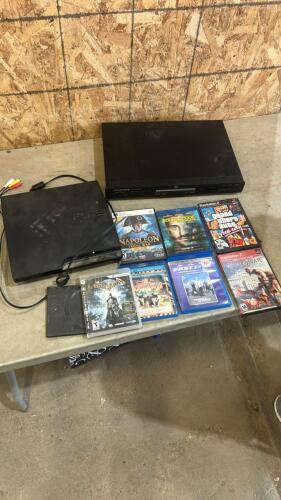 PS3 as is, DVD player as is, play station games