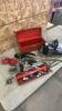 Portable air compressor, toolbox w contents