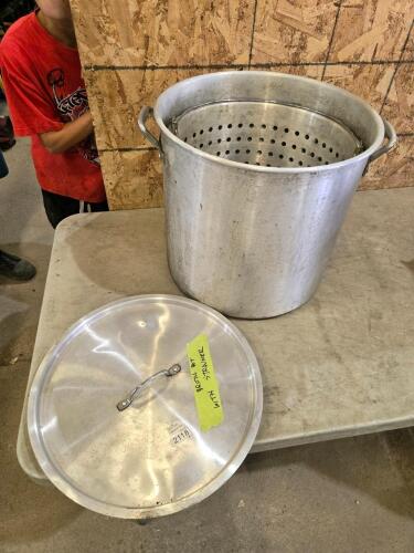 Alum broth pot w strainer