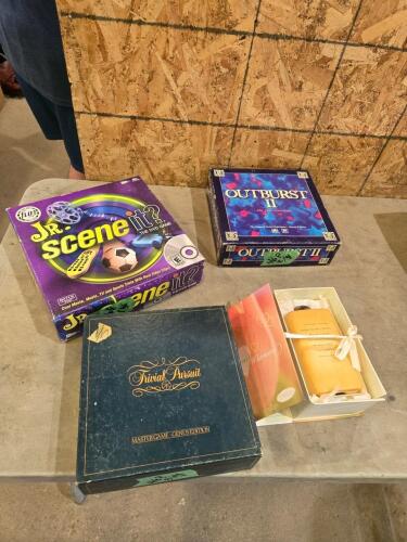 Board games & candle holder