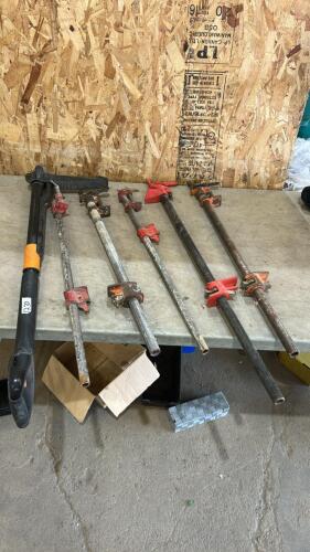 Various length bar clamps, weeded