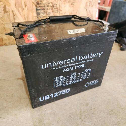 10" L 7"W 9"H 12V Battery untested as is
