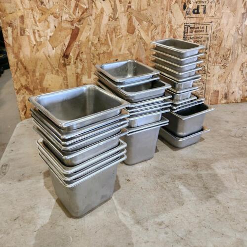 Stainless buffet containers