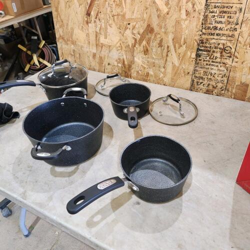 Used non stick pots some w damage