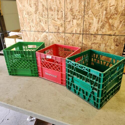 3 Milk crates