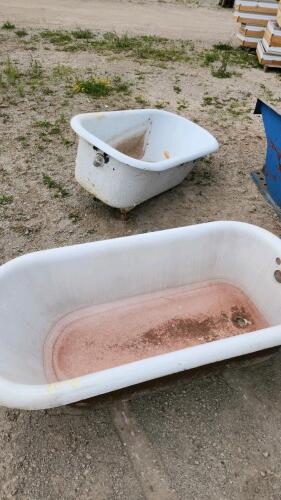 2 Cast iron tubs