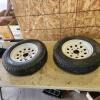 2- 145R12C wheels, tires shot