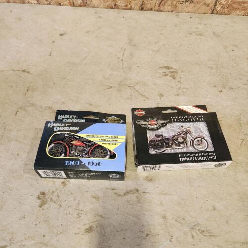 Harley Davidson playing cards