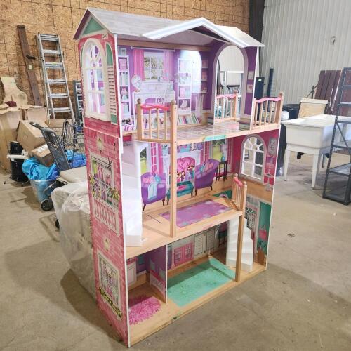 Barbie play castle 47"W 16"D 66"H