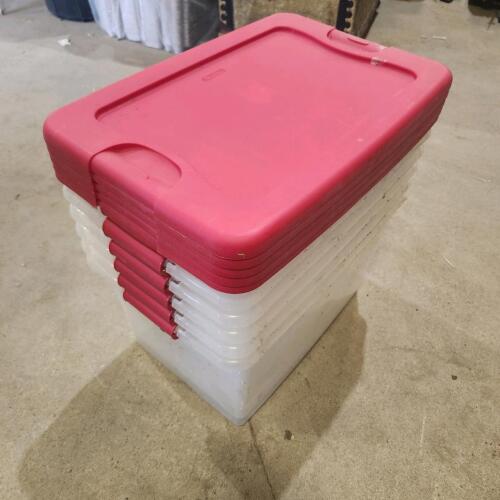 5 Tubs w lids