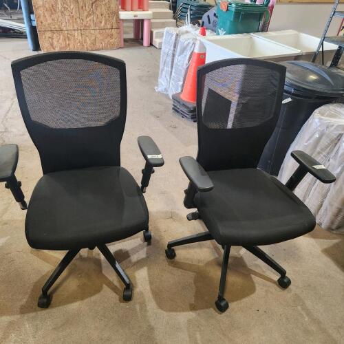 2 Cloth office chairs