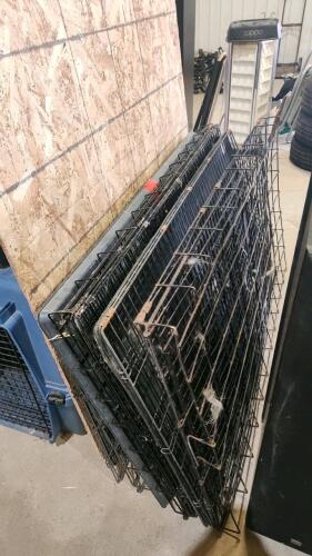 2 Large, 1 medium dog crates